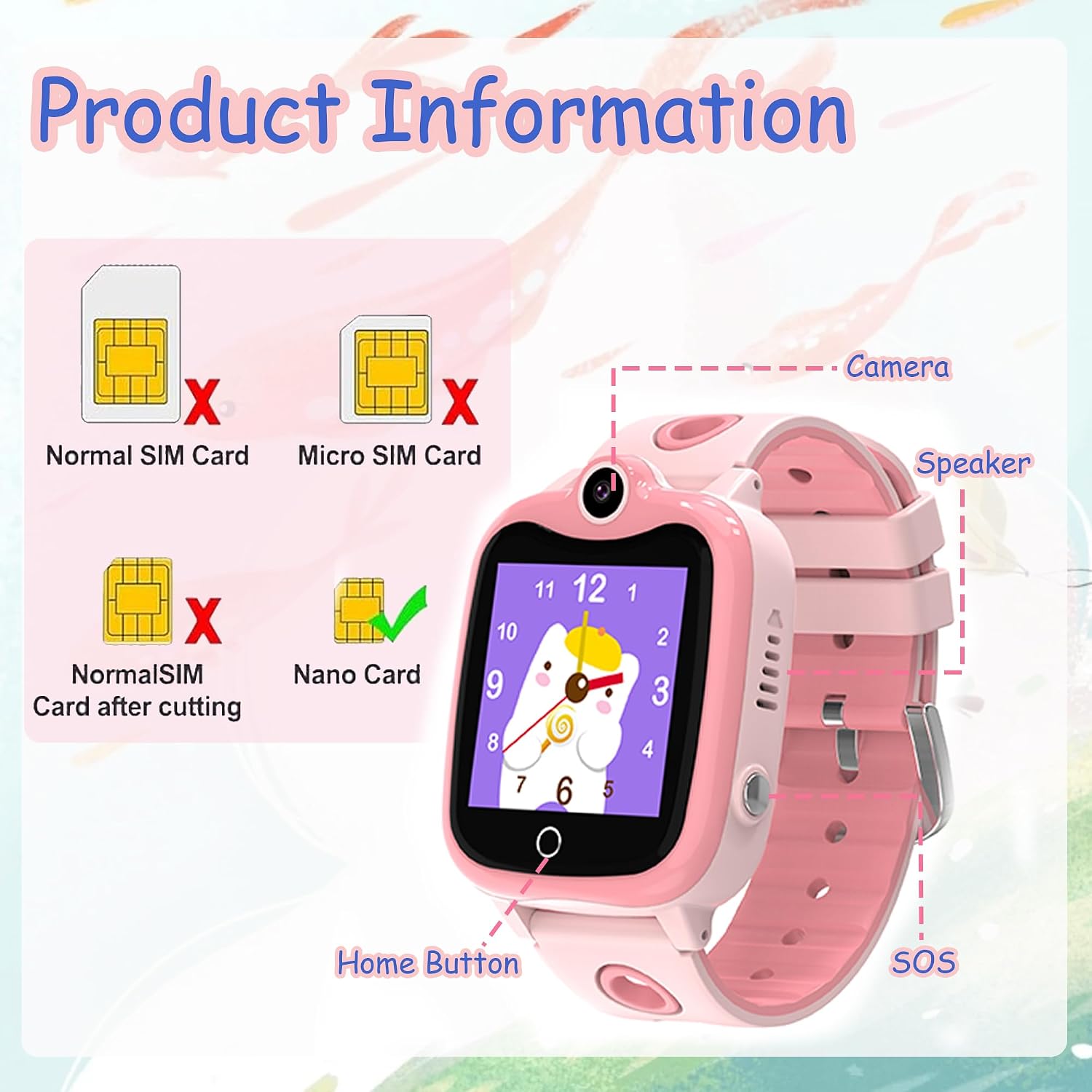Thumbnail 5 de ELEJAFE 4G GPS Kids Smart Watch – Pink