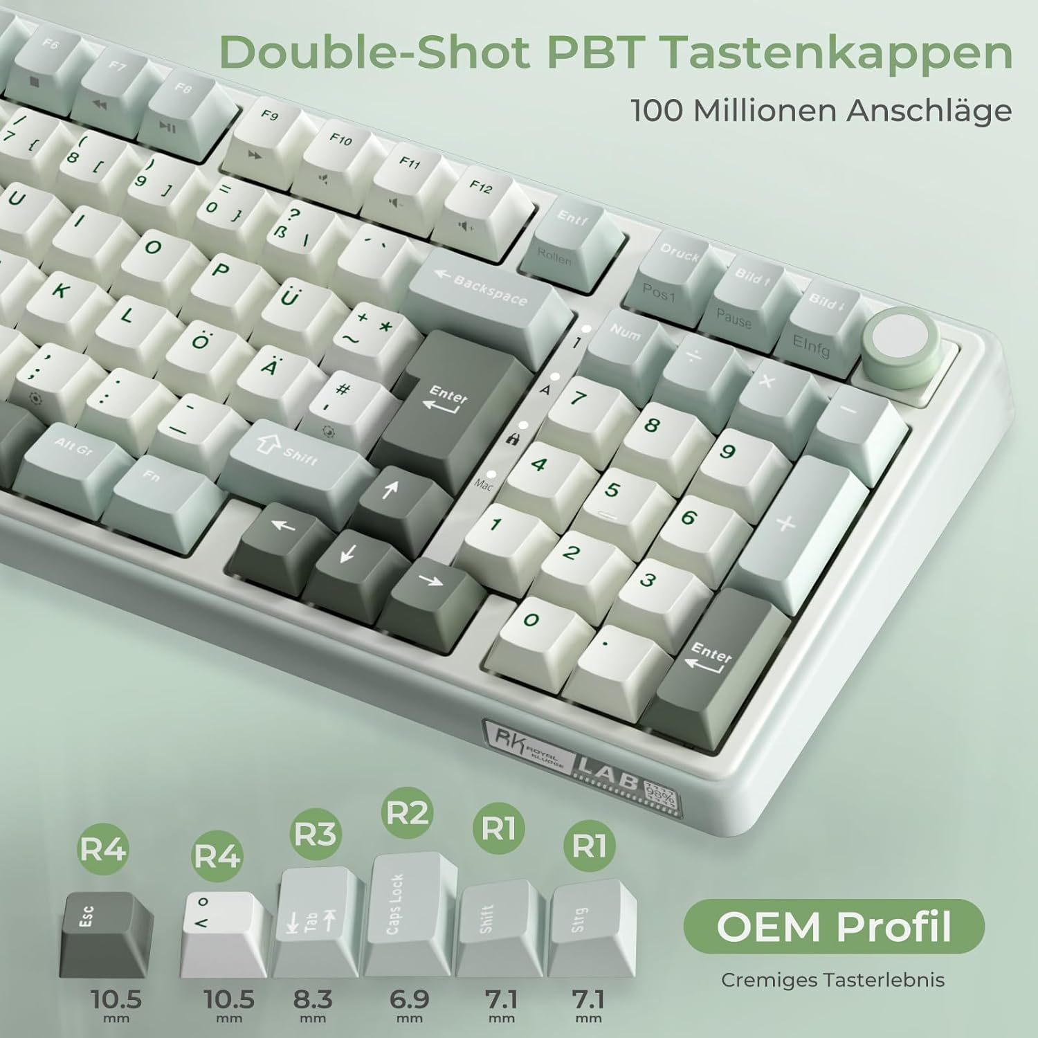 Thumbnail 6 de RK ROYAL KLUDGE R98 Pro Gaming Tastatur