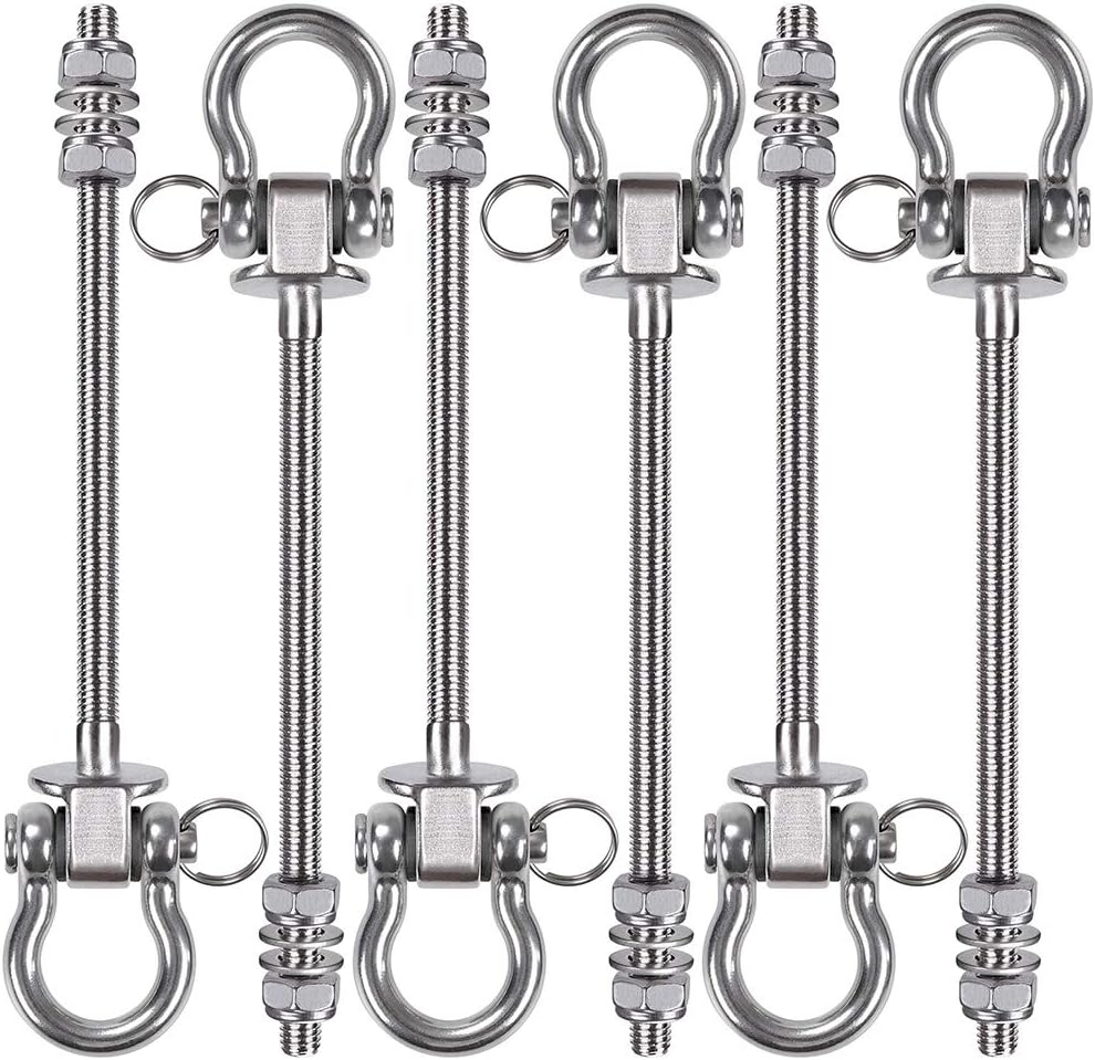 Detalle de BeneLabel 6pcs Swing Hanger – 210mm Heavy Duty Mounting Kit for Ceilings and Beams