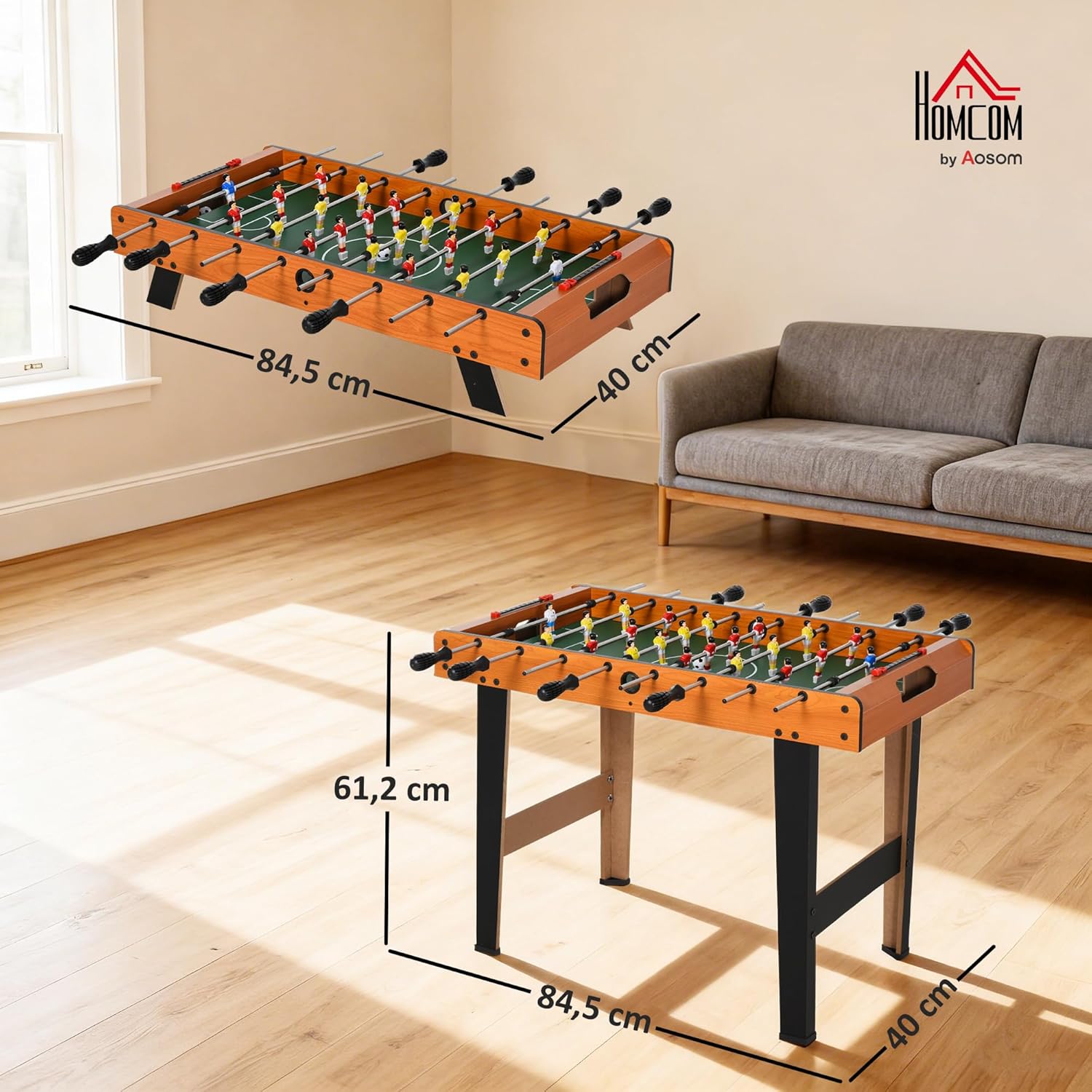 Thumbnail 6 de HOMCOM Mini babyfoot 84,5 cm