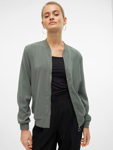 Thumbnail 5 de VERO MODA Damen Bomberjacke Vmcoco L/S Bomber Ga Noos Jet, Laurel Wreath, XL EU