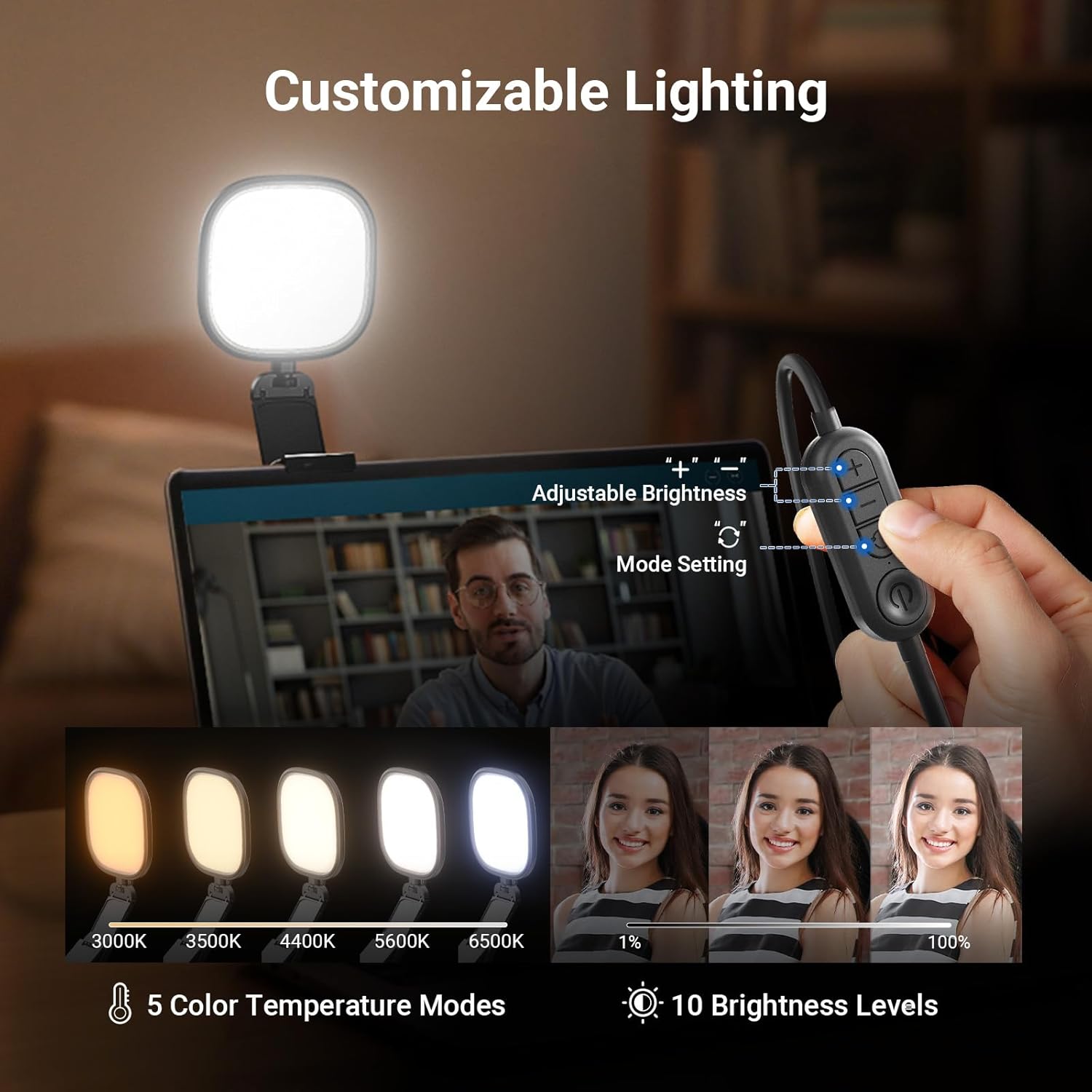 Thumbnail 3 de NEEWER BASICS NL10 5-inch Monitor Light Bar with Stand, 10W Bi-Color Edge-Lit USB LED panel