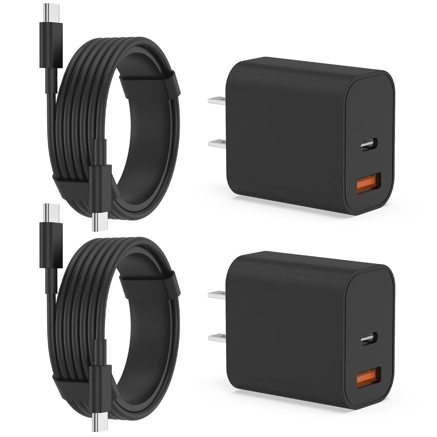 Detalle de 20W USB-C iPhone Wall Charger (Dual-Port) with 6ft Type-C to Type-C Cable
