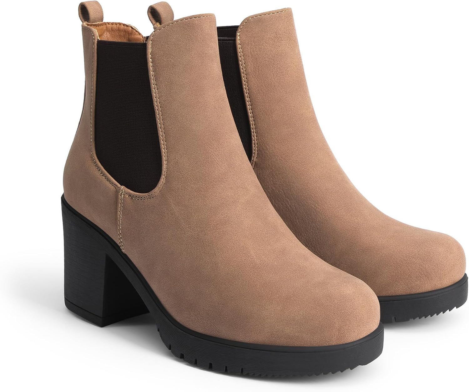 Thumbnail 6 de DREAM PAIRS Chelsea Ankle Boots with 3-Inch Block Heel