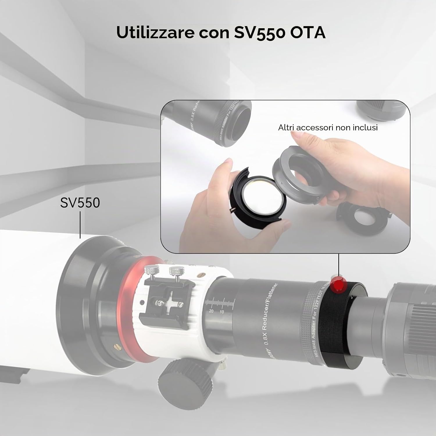 Thumbnail 6 de Svbony SV226: Supporto per Cassetto Portafiltri 2" con attacco M48×0,75