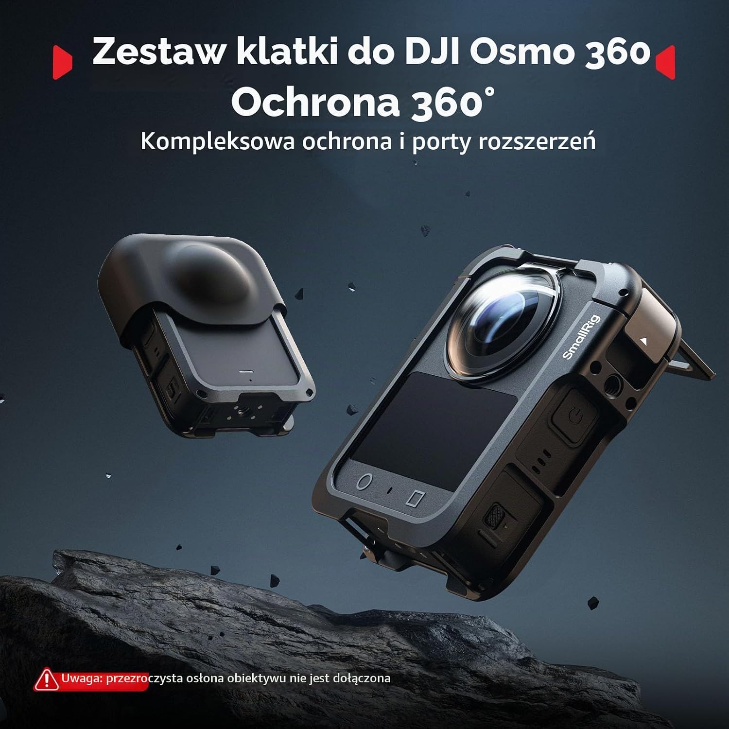 Thumbnail 1 de SMALLRIG 5704 klatka do DJI Osmo 360 z mocowaniem cold shoe i gwintem 1/4
