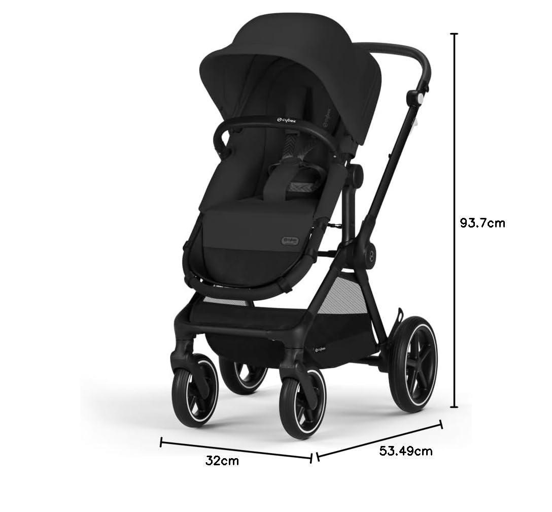 Thumbnail 6 de CYBEX Gold EOS Lux 2-in-1 Reisesystem Moon Black – stabiler Allrounder ab Geburt bis ca. 4 Jahre