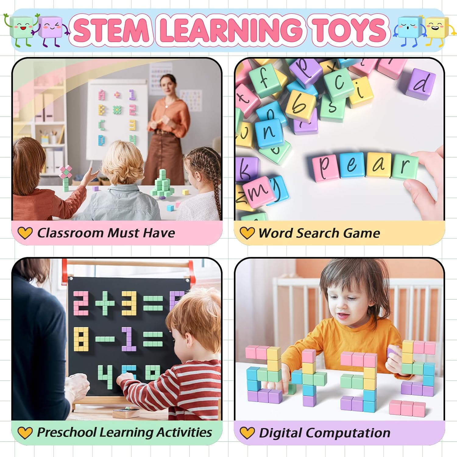 Thumbnail 2 de Apluses 32pcs Magnetic Blocks set for toddlers 🧩