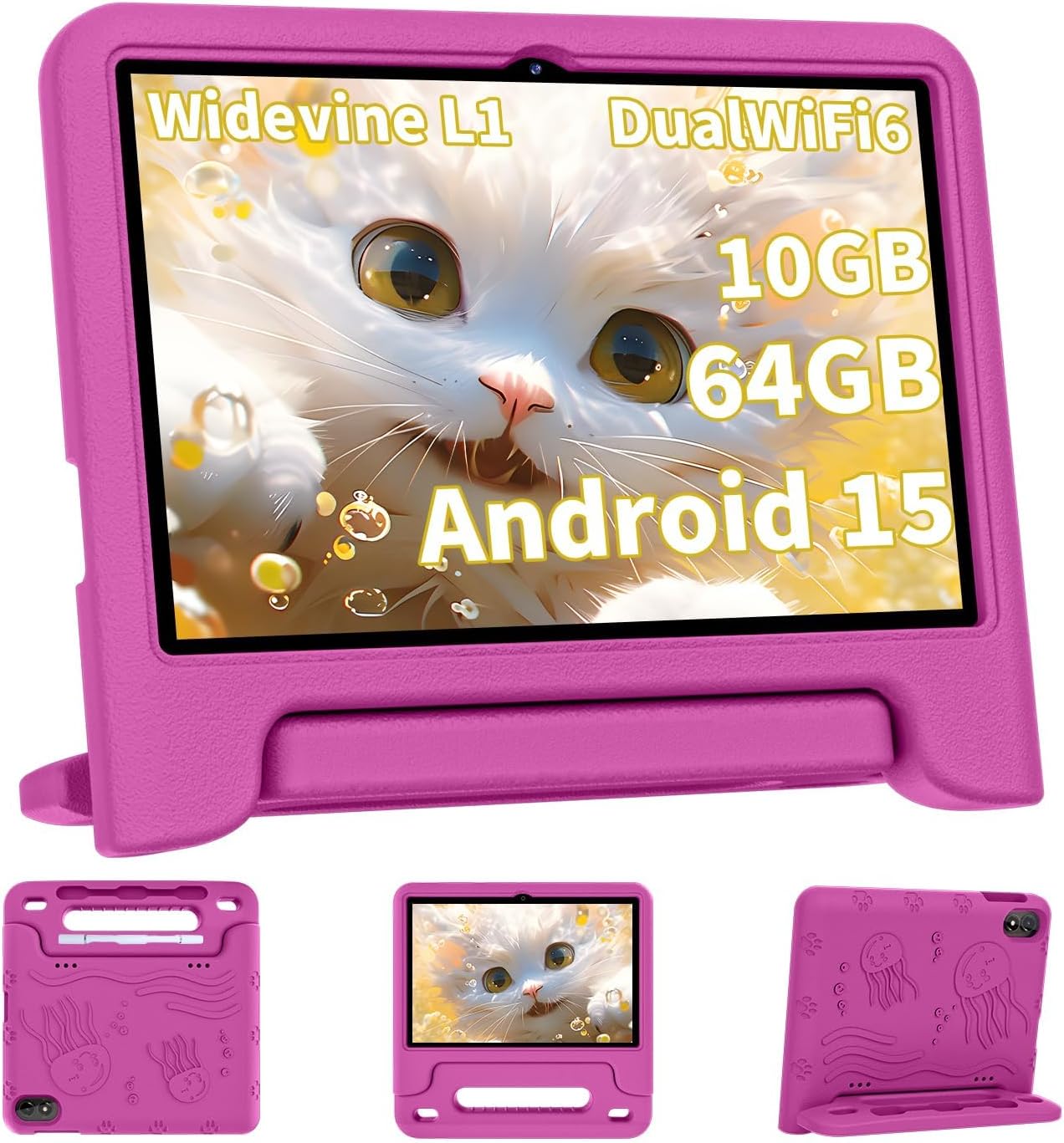 Thumbnail 6 de COLORROOM 2026 Upgraded Android 15 Kids Tablet (10.1", 10GB RAM, 64GB + up to 1TB) in Blue