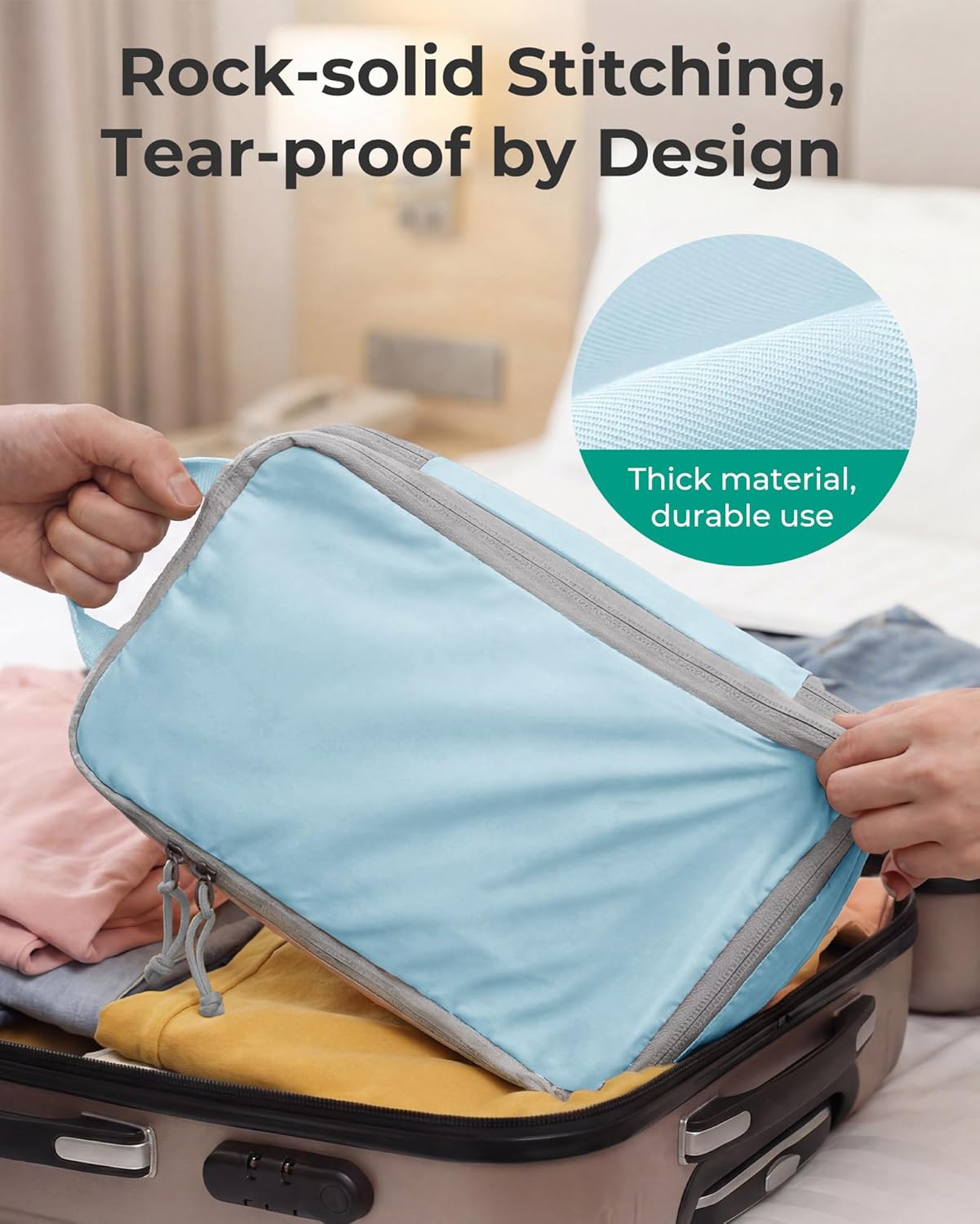 Thumbnail 5 de BAGSMART Compression Packing Cubes 6-Set