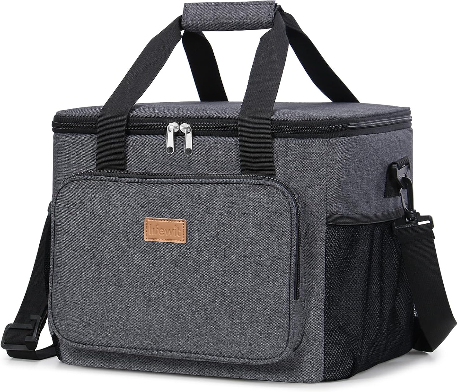 Lifewit 24L 40 Dosen Kühltasche klein – faltbar, wasserdicht & isoliert (dunkelgrau)