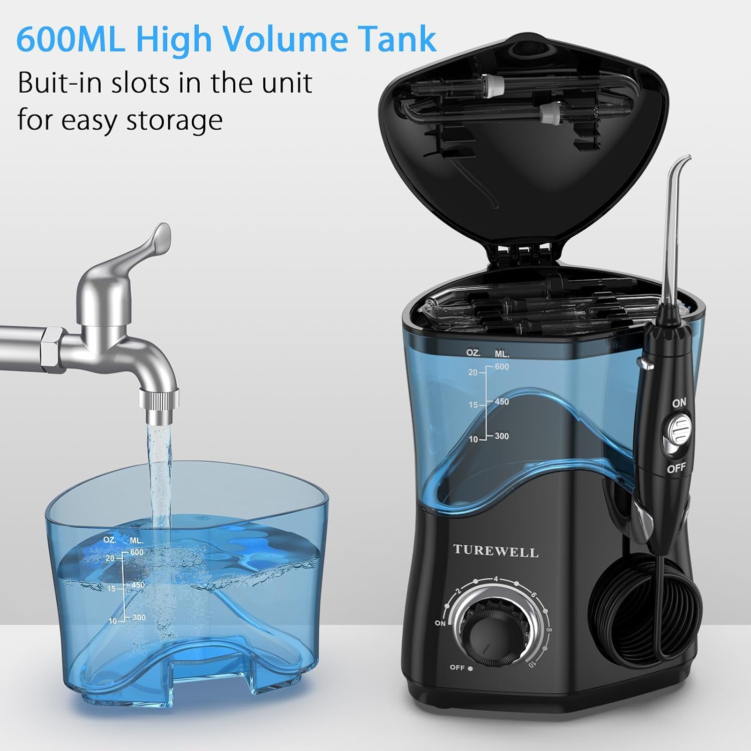 Thumbnail 1 de TUREWELL Water Dental Flosser for Teeth Braces