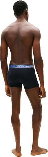 Detalle de Tommy Hilfiger Calzoncillos bóxer Pack de 3 para hombre – Trunks de algodón elástico en XL