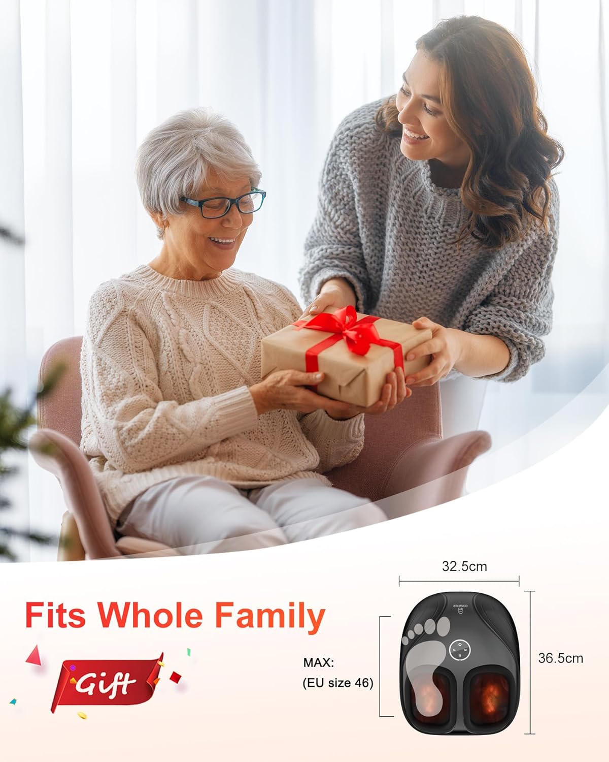 Thumbnail 7 de COMFIER Shiatsu Masajeador de pies con calor 🌟 Relax para todos