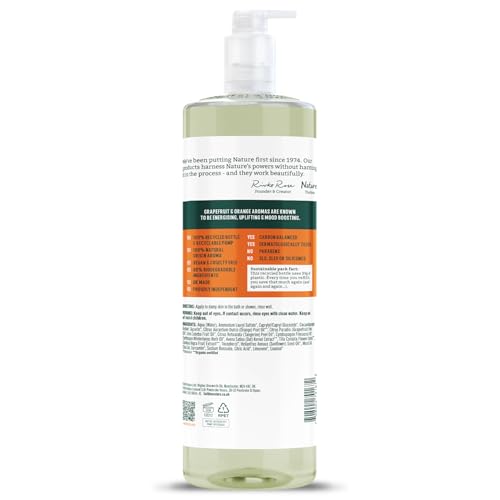 Detalle 2 de Faith In Nature 1L Natural Grapefruit & Orange Body Wash – Invigorating, Vegan & Cruelty-Free