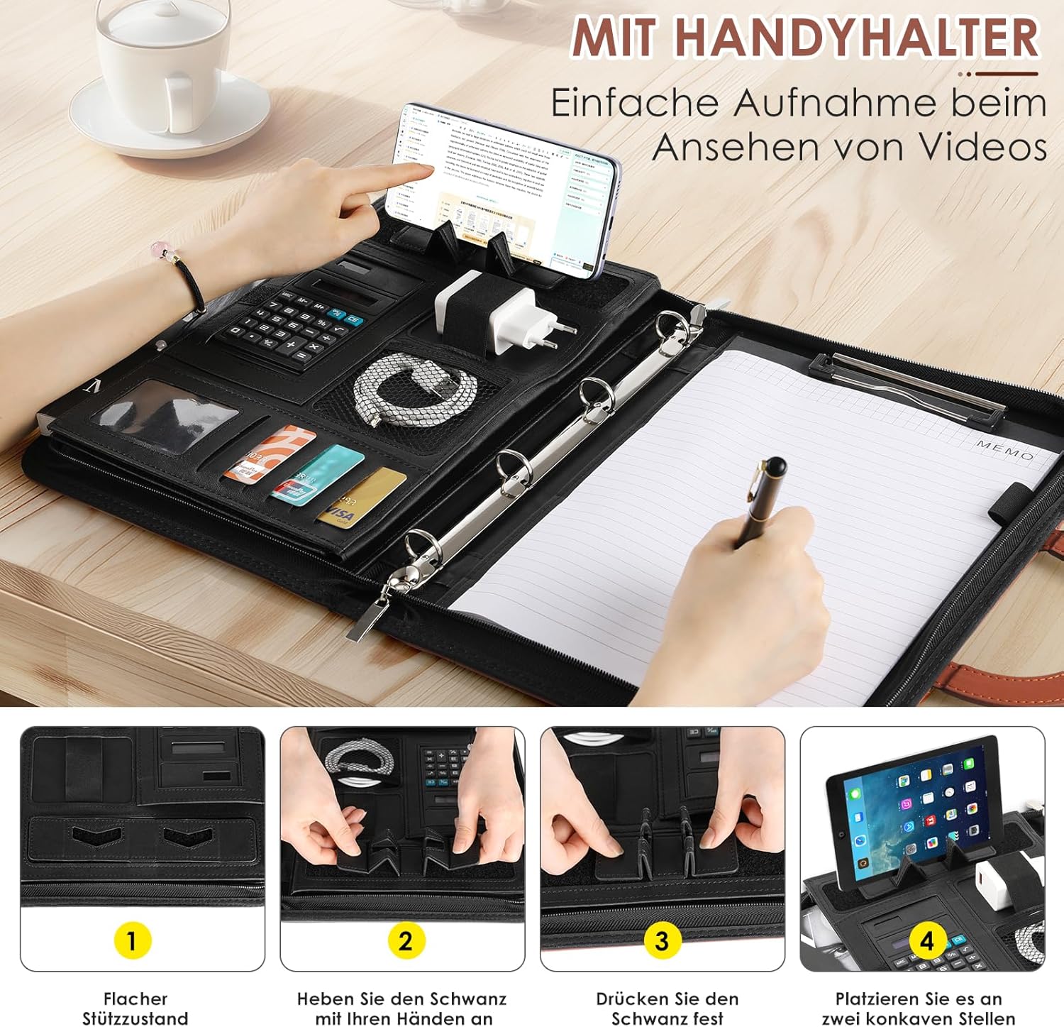 Thumbnail 3 de TLGREEN Schreibmappe A4 34×25×4,4 cm 📁