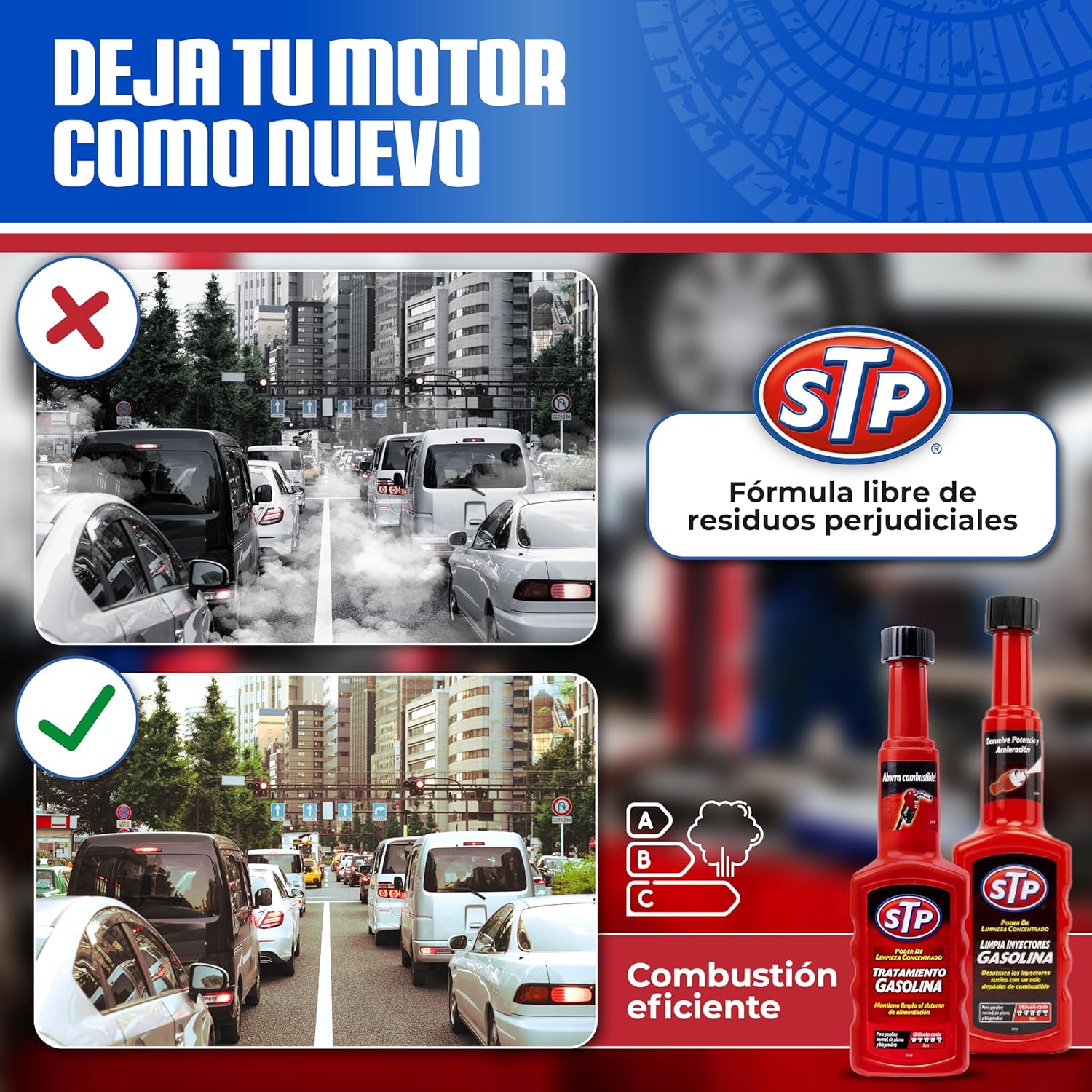 Thumbnail 3 de STP Pack pre ITV limpieza inyectores gasolina 200 ml
