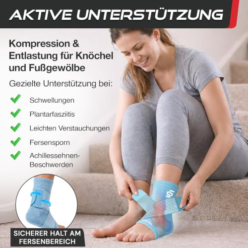 Thumbnail 1 de Bandage Sprunggelenk & Knöchelbandage von SS SLEEVE STARS – blau, unterstützt Plantarfasziitis
