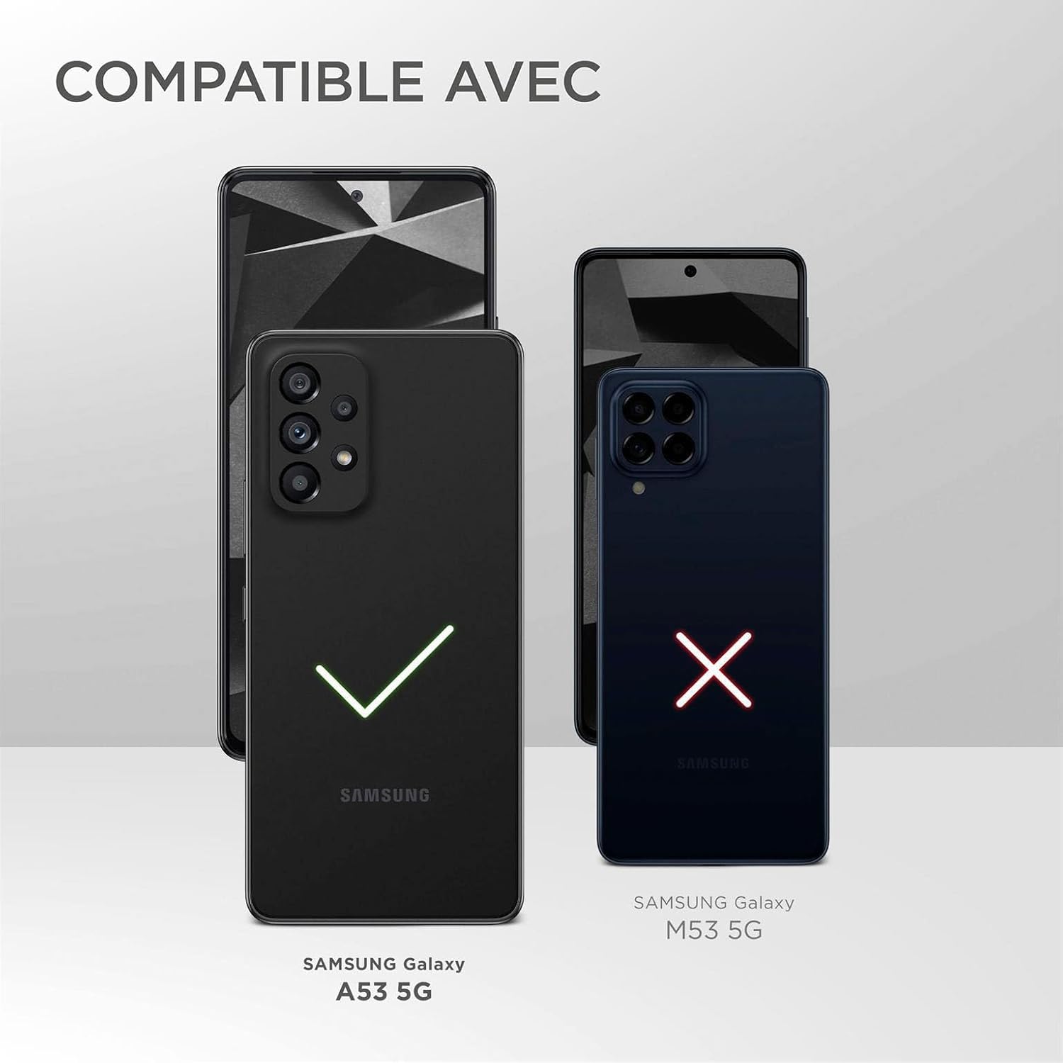 Thumbnail 6 de ONEFLOW Coque de protection souple pour Samsung Galaxy A53 5G – Silicone bleu, double couche et protection écran & appareil photo
