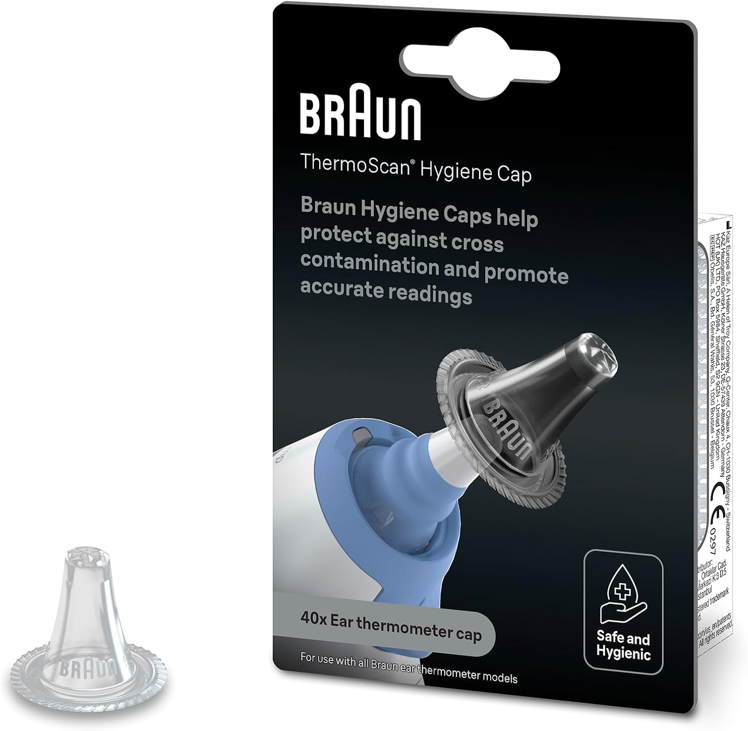 Detalle 1 de Braun ThermoScan 7 termómetro de oído para bebés y niños (Age Precision, codificación por colores)