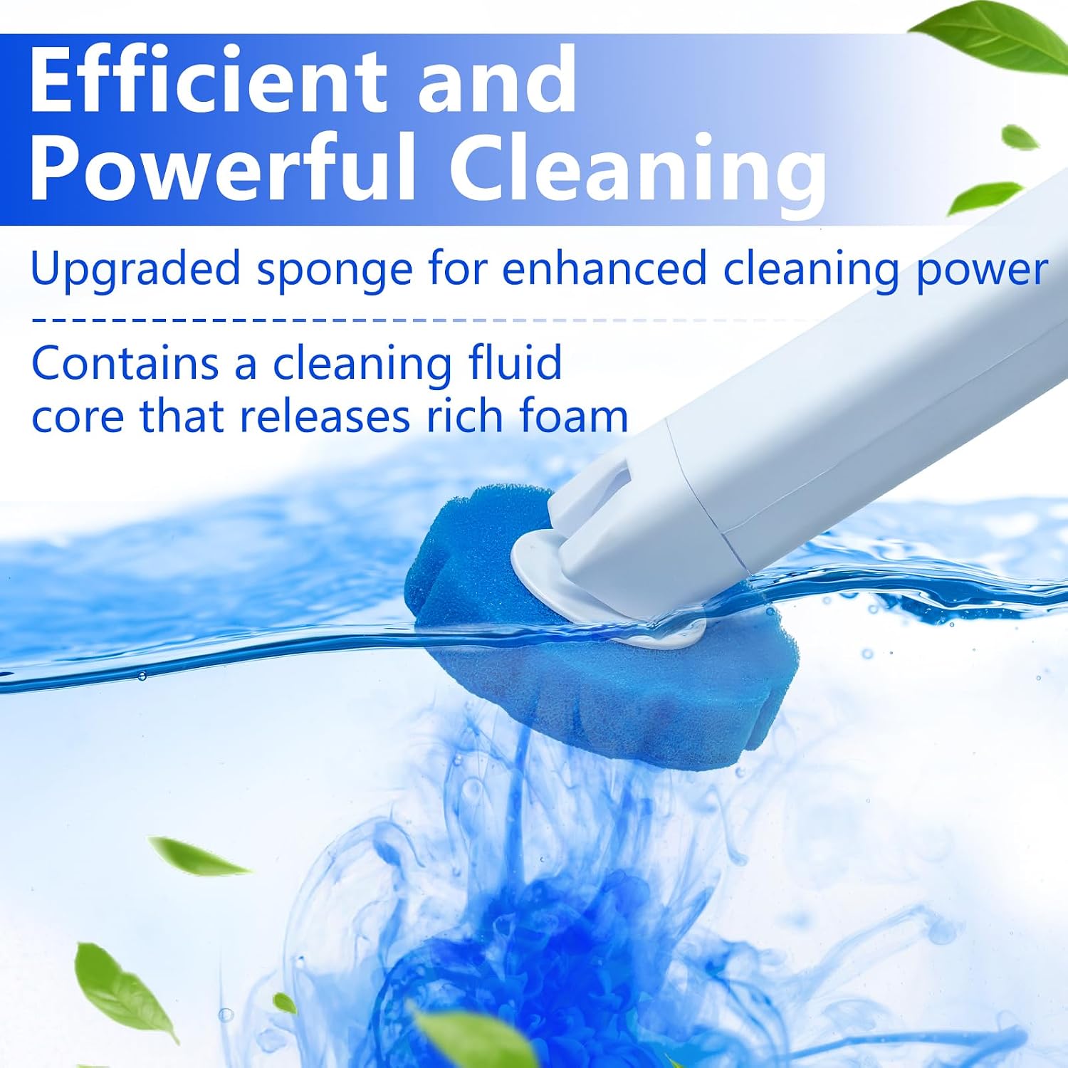 Thumbnail 2 de 2 Pack Disposable Toilet Brush and Holder Set with 48 Refills: Touchless Clean for Hassle-Free Bathrooms