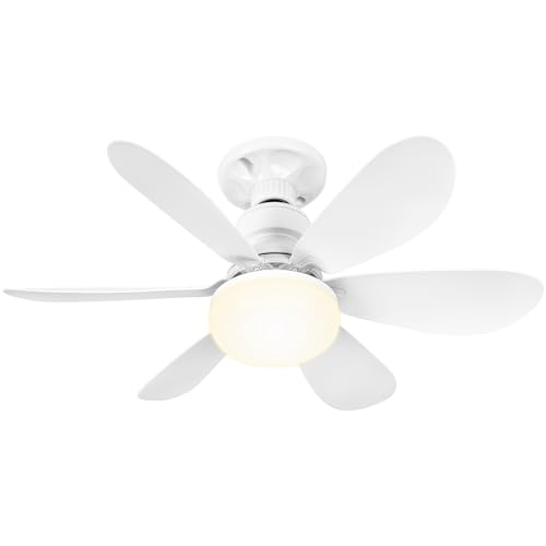 Detalle de BuzzoXerex BuzzoXerex Ventilador de techo con luz y mando a distancia 52 cm (E27, regulable)