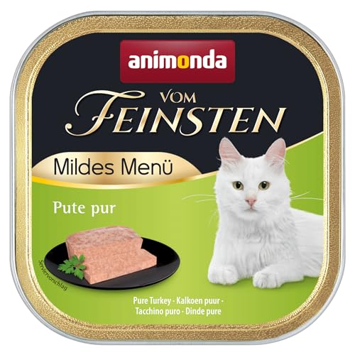 Detalle de animonda Vom Feinsten Mildes Menü Milde Vielfalt Katzenfutter – 32 x 100 g