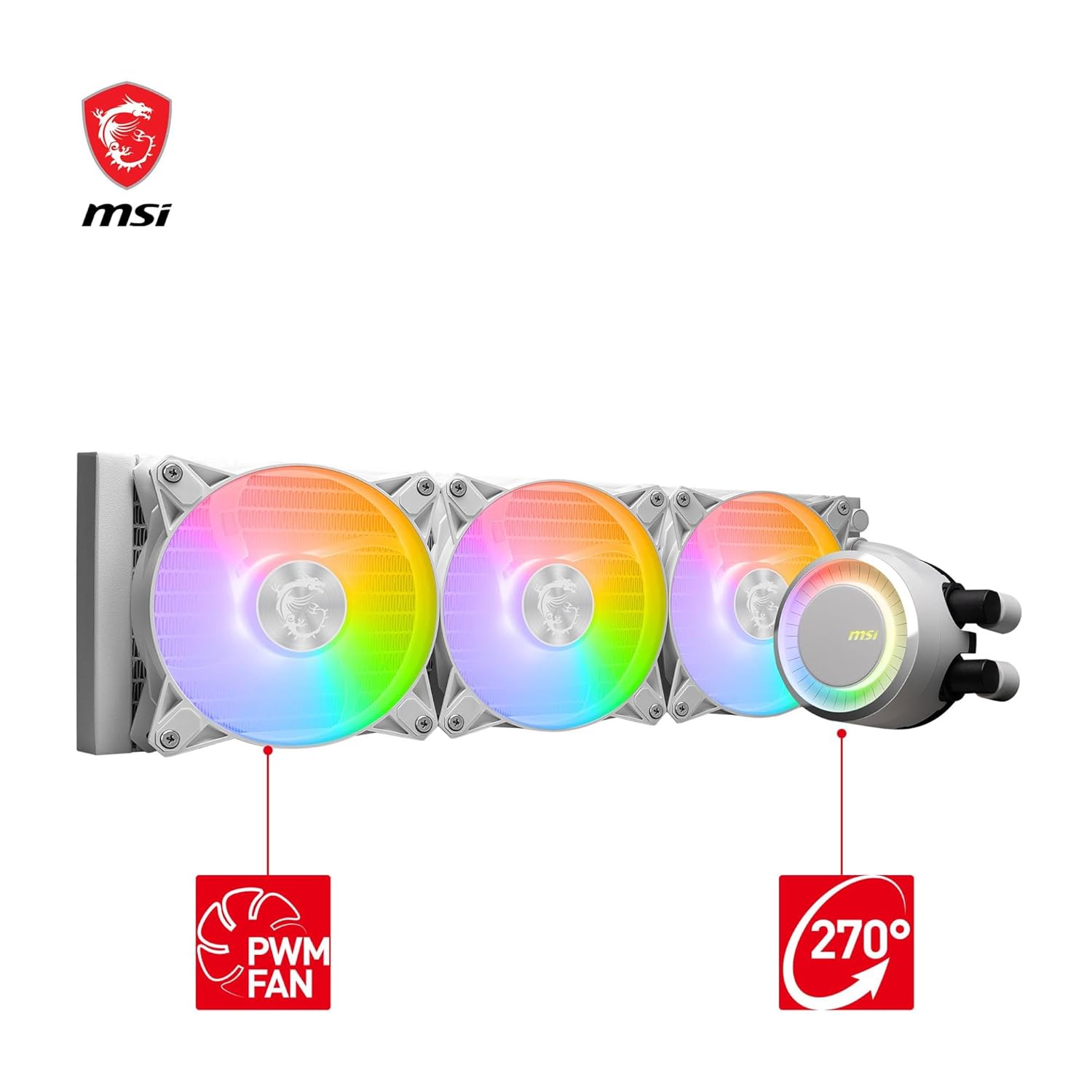 Detalle de MSI MAG CORELIQUID E360 refroidissement CPU
