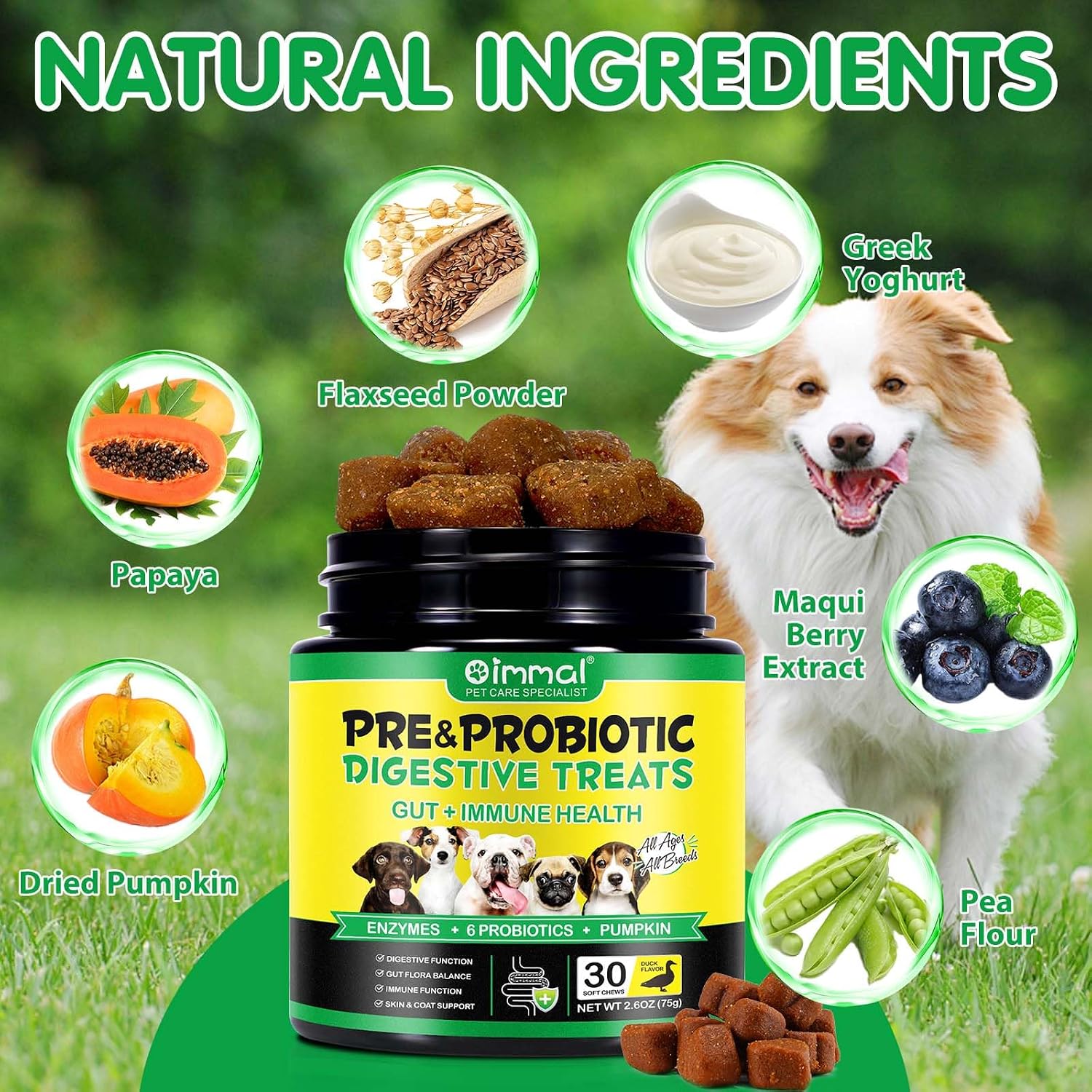 Detalle 2 de Probiotici per Cani Chew 30 snack