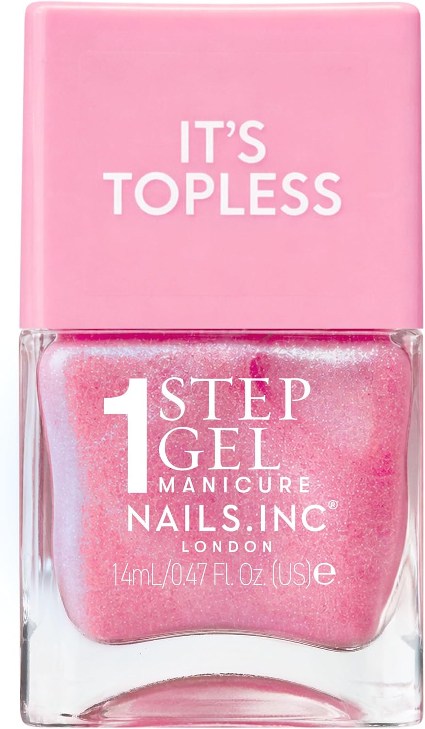 Detalle de Nails.INC It's Topless Gel-Like Nail Polish in Danielle – 14 ml, 4-in-1 (Base, Treatment, Colour & Top Coat)