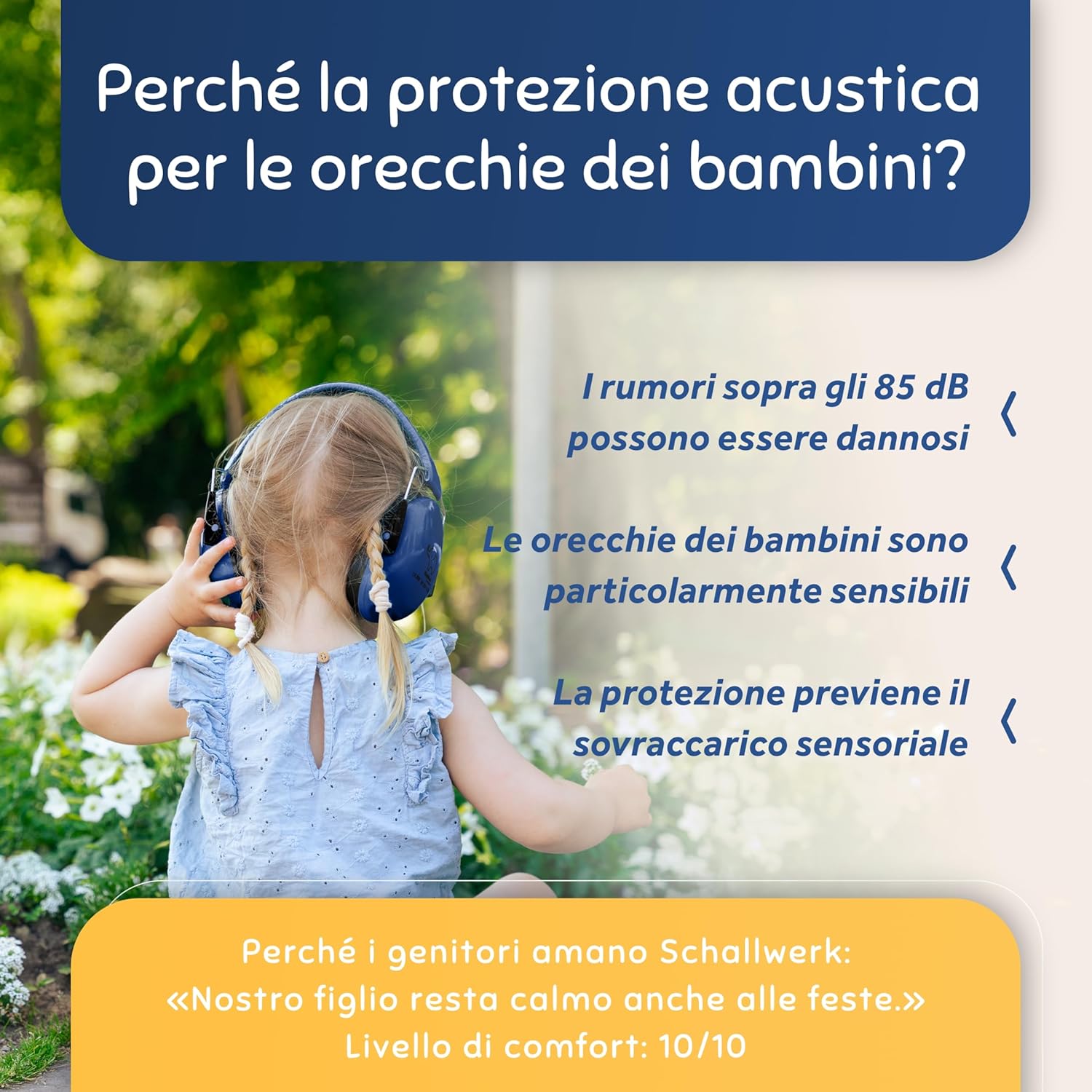 Detalle 2 de Schallwerk Kiddies – Cuffie Antirumore Bambini: protezione dell’udito con comfort e stile