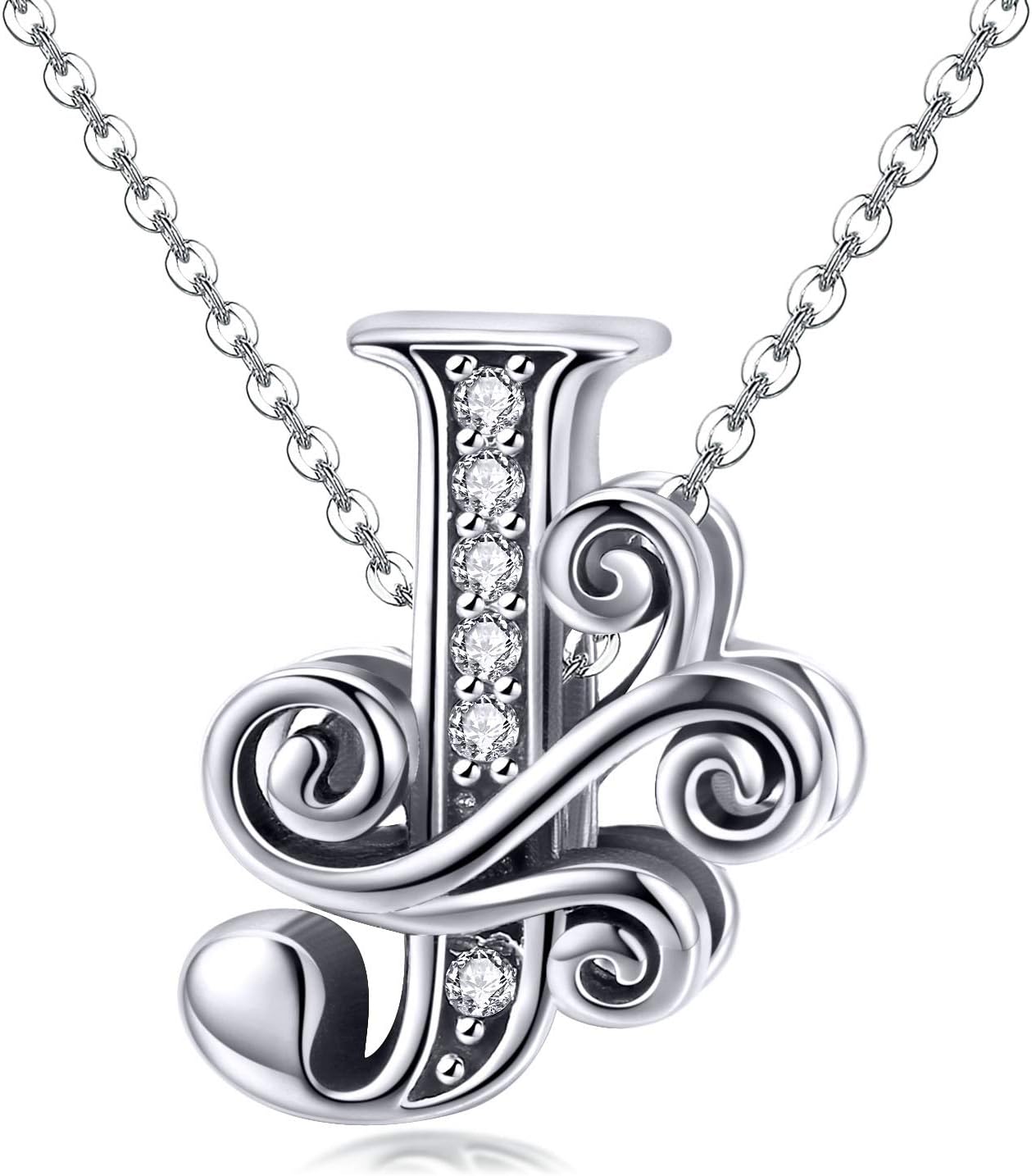 Thumbnail 3 de TIZU Buchstaben Charms aus 925 Sterling Silber (Alphabet) – Zirkonia Anhänger für europäische Armbänder & Ketten