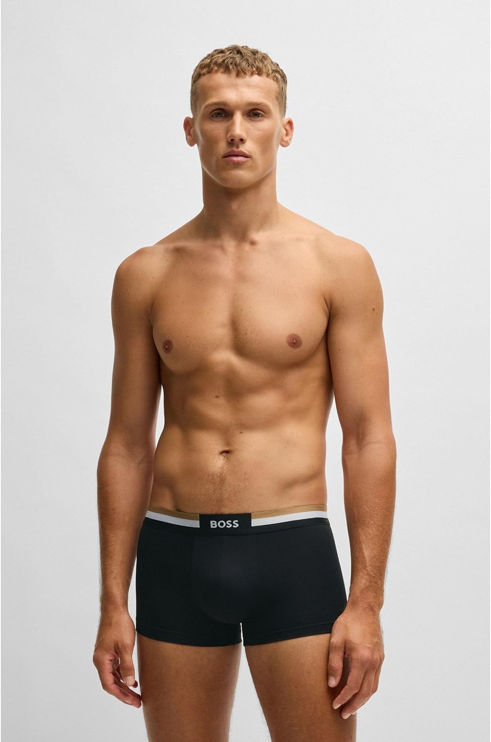 Detalle de BOSS Trunk Homme – caleçon type trunk, taille standard, présenté en boîte