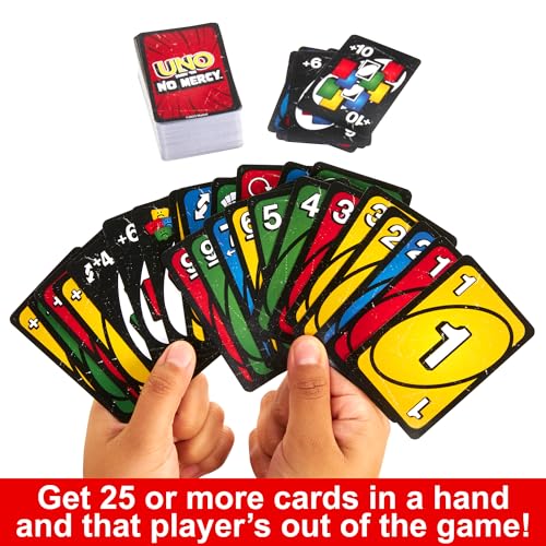 Detalle de UNO Show 'em No Mercy Card Game in Storage Tin – Mattel Games