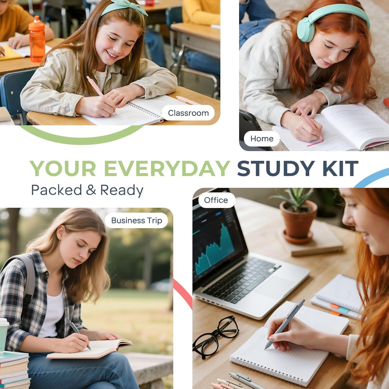 Thumbnail 4 de Nicpro 50 pièces fournitures scolaires 🎒