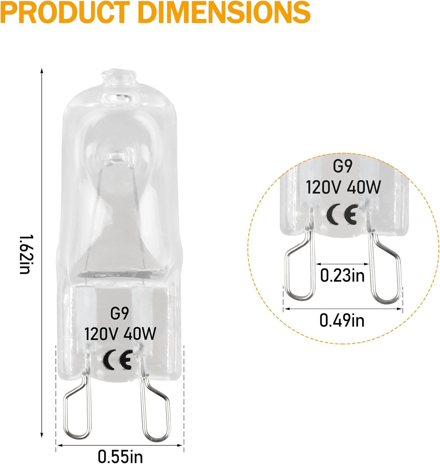Detalle 2 de G9 Range and Oven Bulb 40W