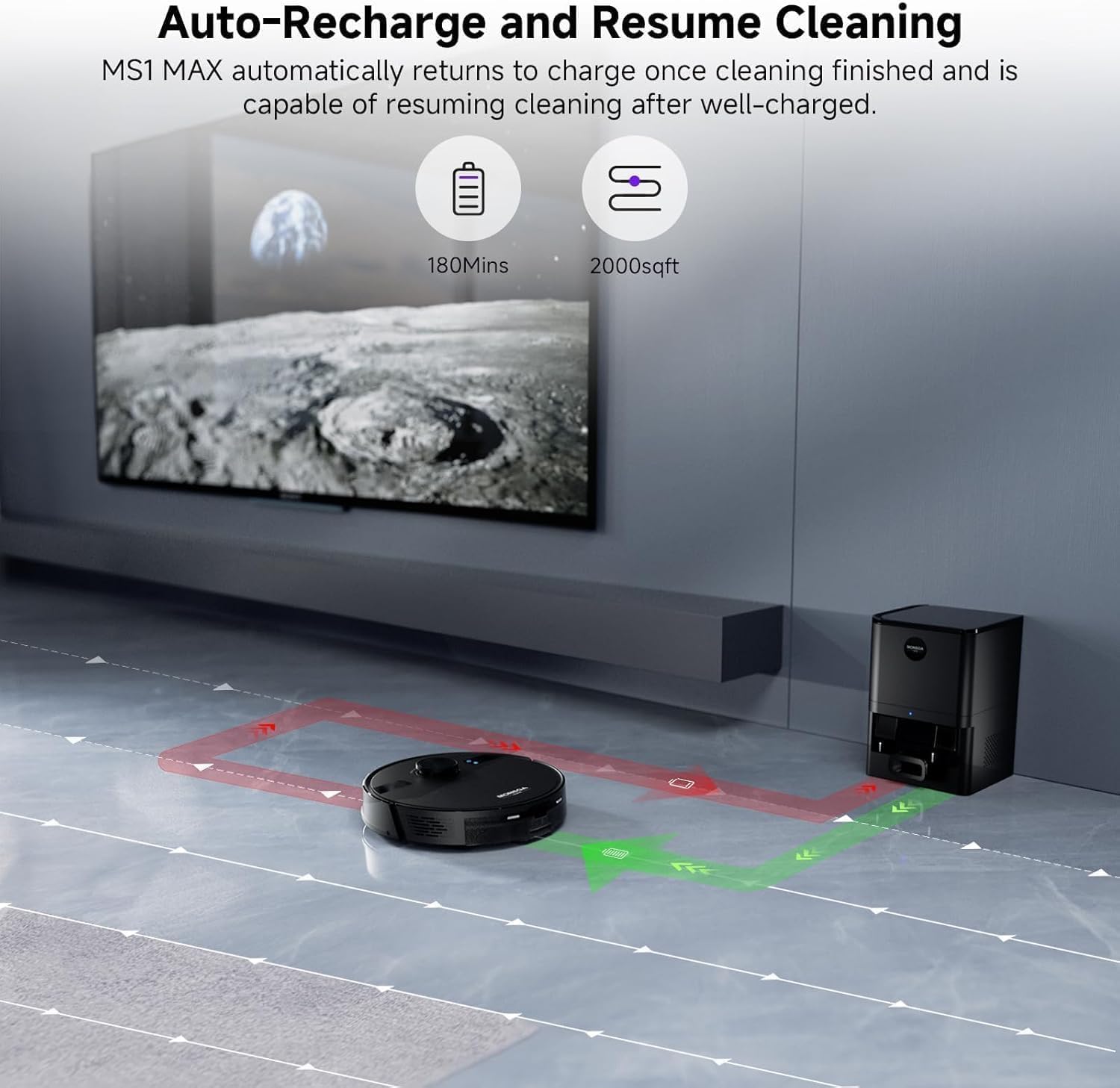 Thumbnail 6 de MONSGA MS1MAX Robot Vacuum