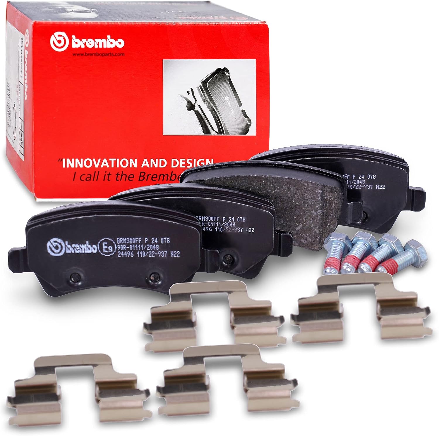 Detalle de Plaquettes de frein arrière Brembo P24078 (conformes ECE R90, équivalentes OE WVA)