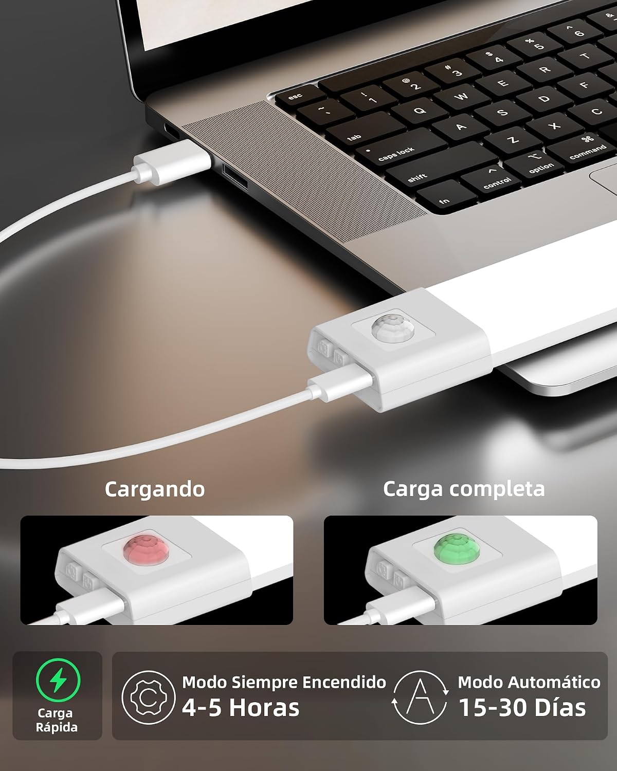 Detalle 2 de EZVALO Luz LED 20cm con Sensor Movimiento