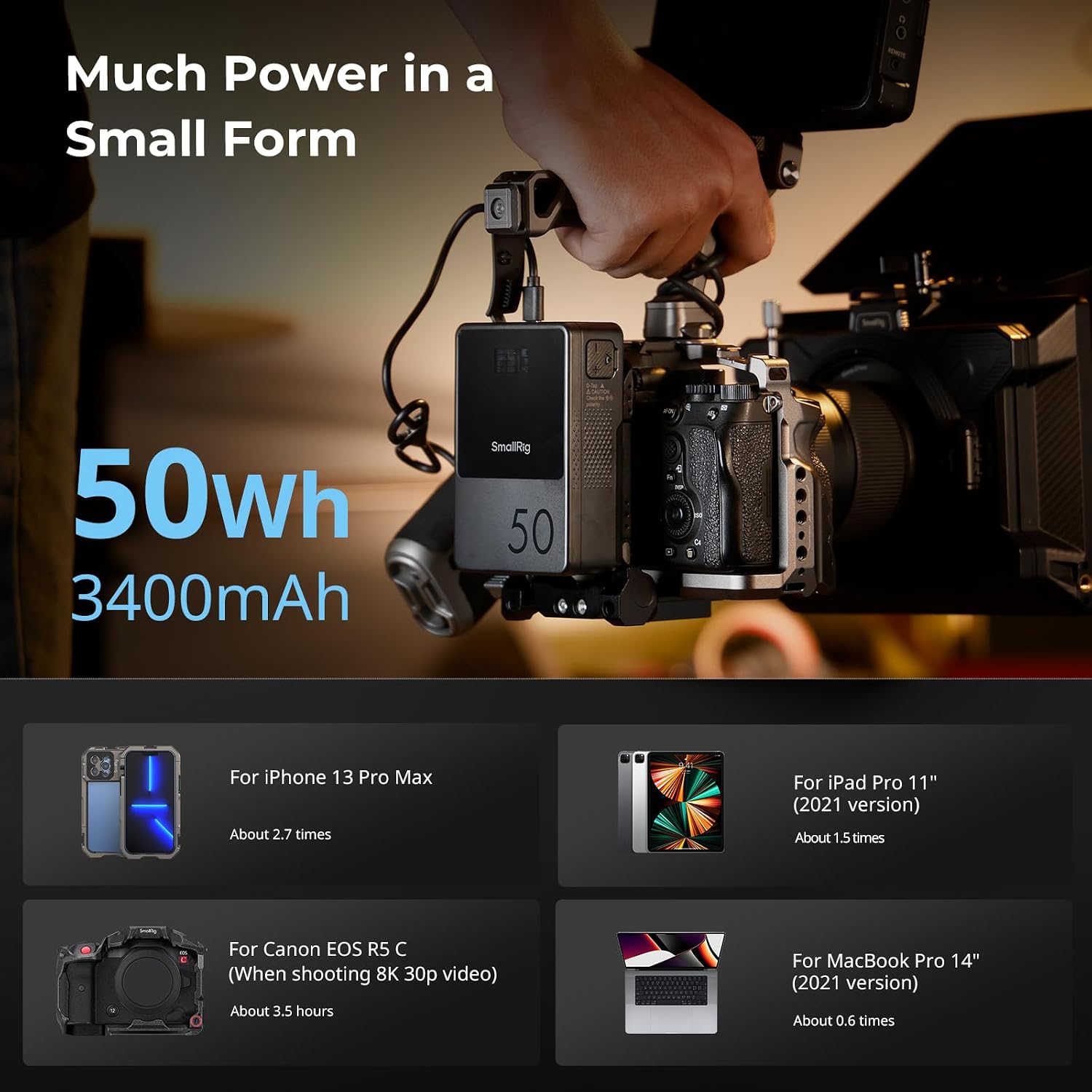 Thumbnail 4 de SMALLRIG VB50 V Mount Battery 50Wh