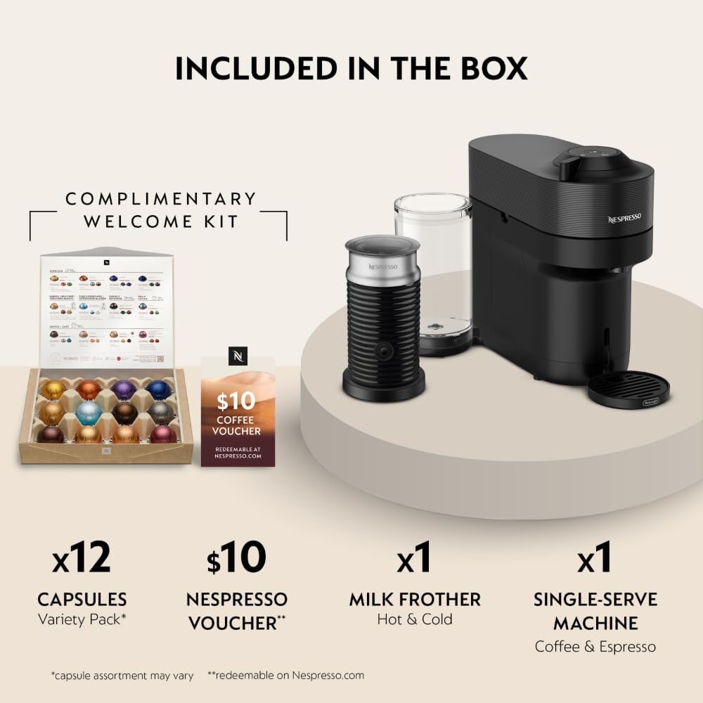 Detalle de De'Longhi Nespresso Vertuo Pop+ Espresso Machine with Aeroccino 1