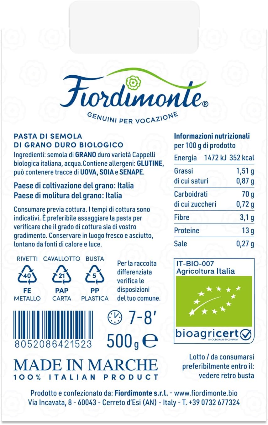 Detalle 2 de Senatore Cappelli Pasta Originale 7x500g