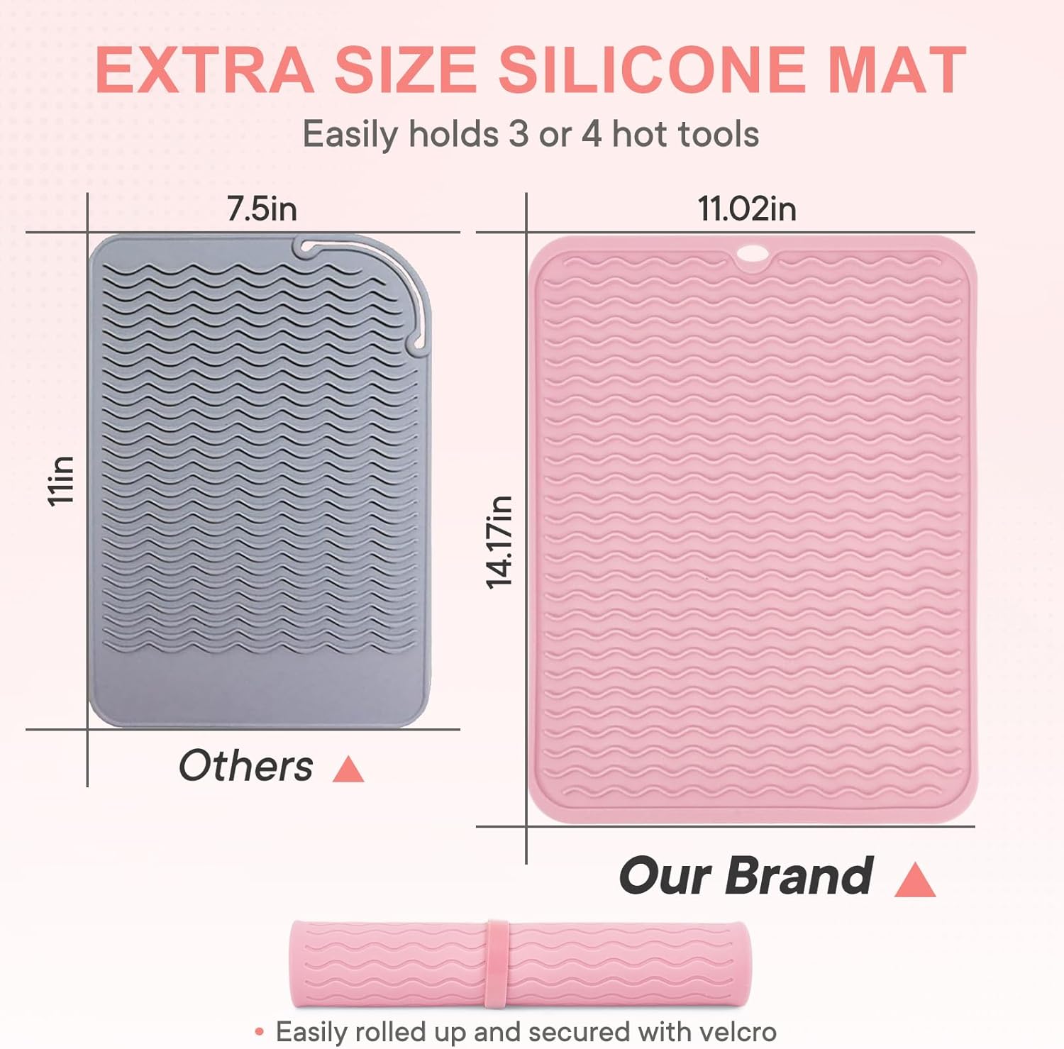 Thumbnail 2 de Suafrnut Oversize Silicone Heat Resistant Mat (14.2 x 11 in) for Curling & Flat Irons