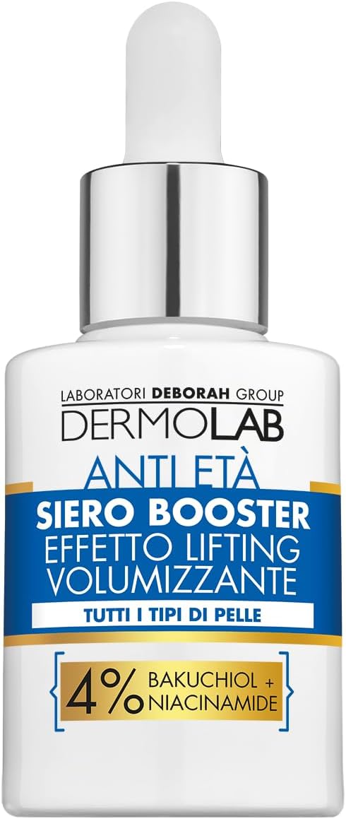 Detalle de Dermolab Siero Viso Acido Ialuronico Booster Antietà: lifting e idratazione profonda in una formula con Retinolo (30 ml)