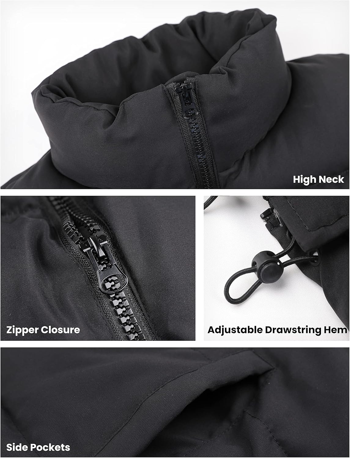 Detalle de Athlisan Zip Up Puffer Vest 47.2"
