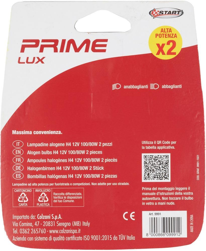 Thumbnail 2 de Coppia lampadine auto alogene H4 12V 100/80W P43t Start