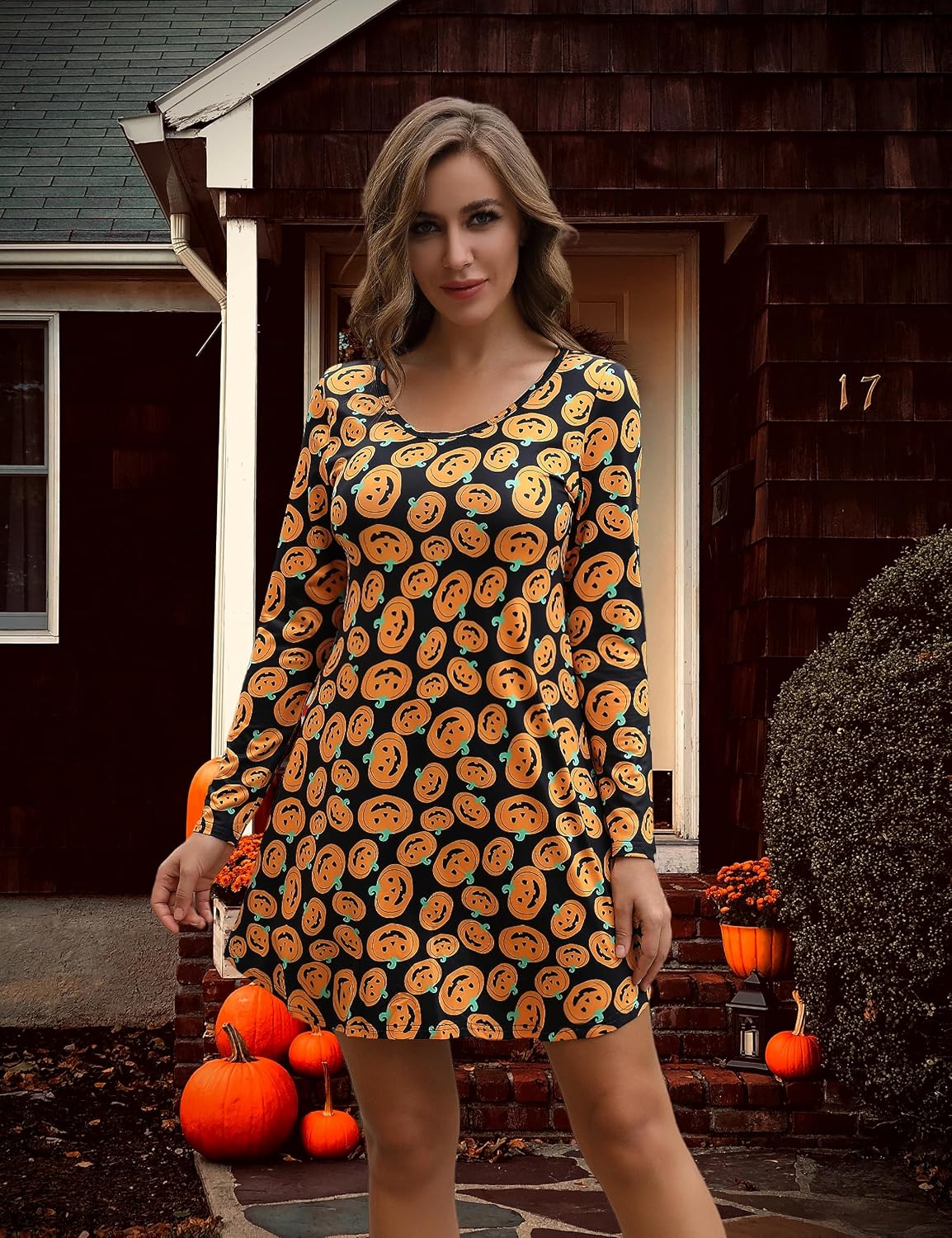 Detalle 2 de Aphratti Women's Polyester-Spandex Halloween Dress