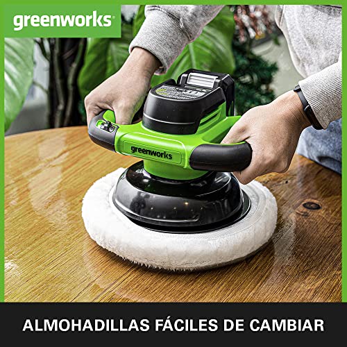 Detalle de Greenworks G24BU10, polisseuse sans fil 2800 tr/min ⚙