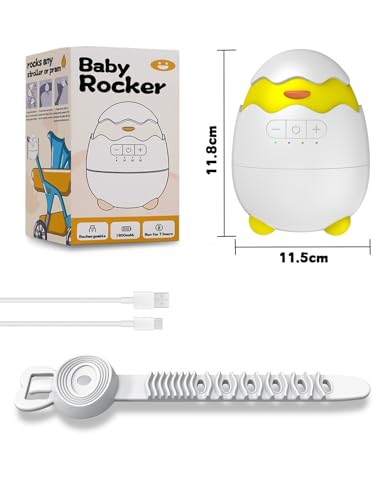 Thumbnail 6 de Robofun Baby Rocker columpio para cochecito con temporizador (30-60-90 min) y 5 niveles de intensidad