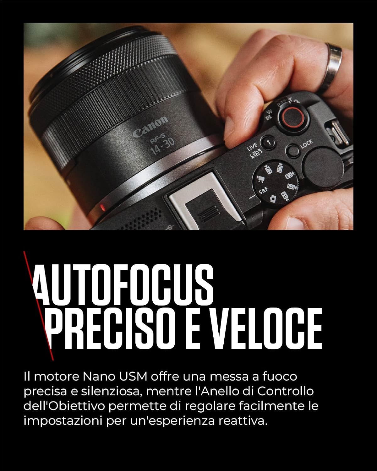 Thumbnail 5 de Canon RF-S 14-30mm F4-6.3 IS STM PZ: zoom ultra-grandangolare compatto ideale per vlogging